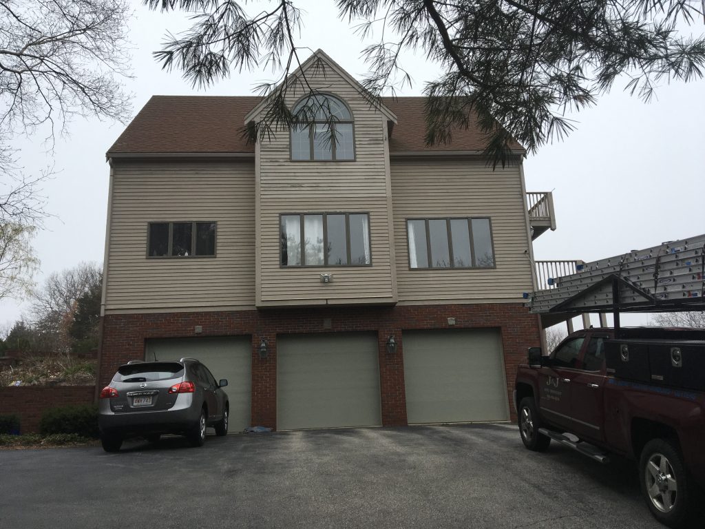 home siding before J&J home improvement