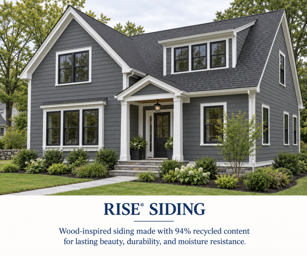 Charcoal RISE® Siding New England Home